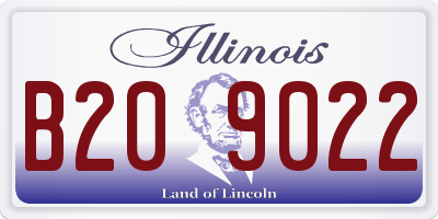 IL license plate B209022