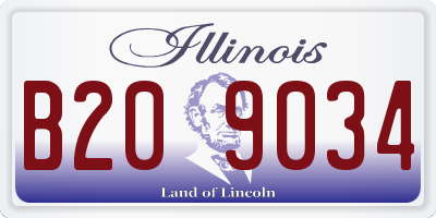 IL license plate B209034