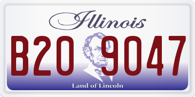 IL license plate B209047