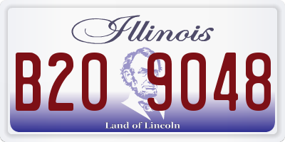 IL license plate B209048