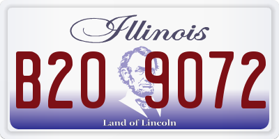 IL license plate B209072