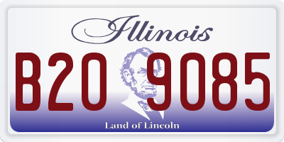 IL license plate B209085