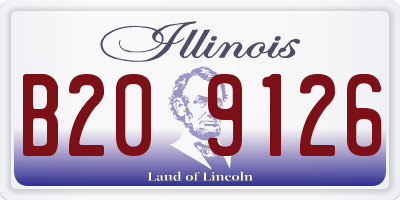 IL license plate B209126