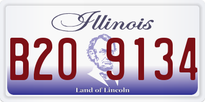 IL license plate B209134