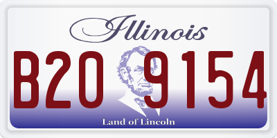 IL license plate B209154