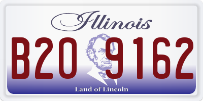IL license plate B209162