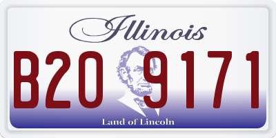 IL license plate B209171