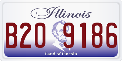 IL license plate B209186