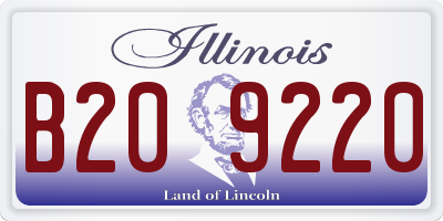 IL license plate B209220