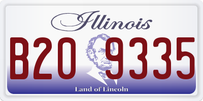 IL license plate B209335