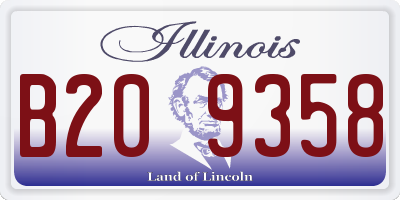 IL license plate B209358