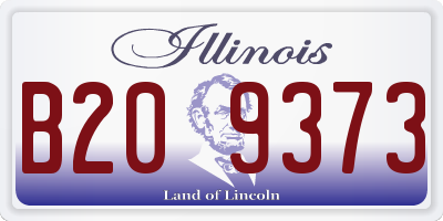 IL license plate B209373