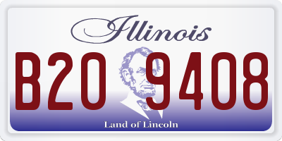 IL license plate B209408