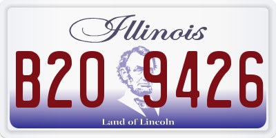 IL license plate B209426