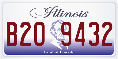IL license plate B209432