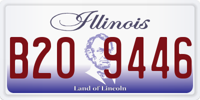 IL license plate B209446