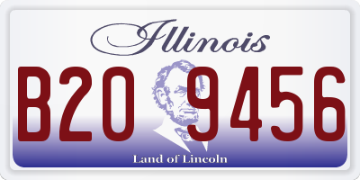 IL license plate B209456
