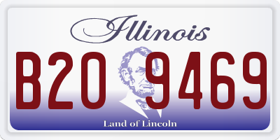 IL license plate B209469