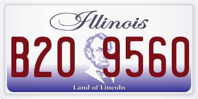 IL license plate B209560