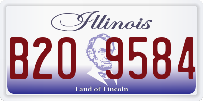 IL license plate B209584