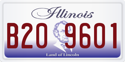 IL license plate B209601