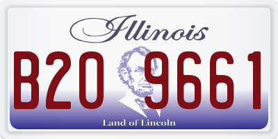 IL license plate B209661