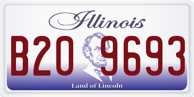 IL license plate B209693