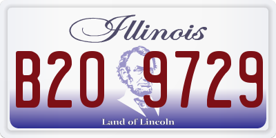 IL license plate B209729