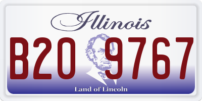 IL license plate B209767