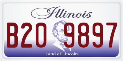 IL license plate B209897