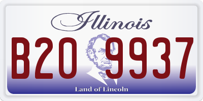IL license plate B209937