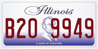 IL license plate B209949