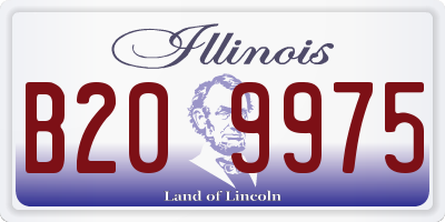 IL license plate B209975