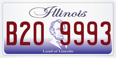 IL license plate B209993