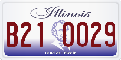 IL license plate B210029
