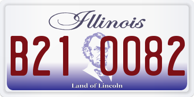 IL license plate B210082