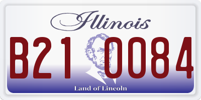 IL license plate B210084