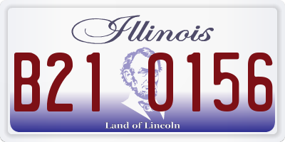 IL license plate B210156