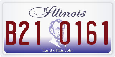 IL license plate B210161
