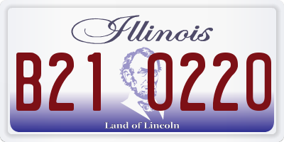 IL license plate B210220