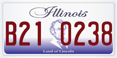 IL license plate B210238