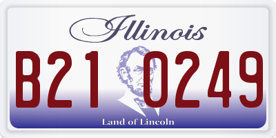 IL license plate B210249