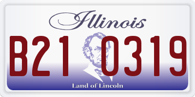 IL license plate B210319