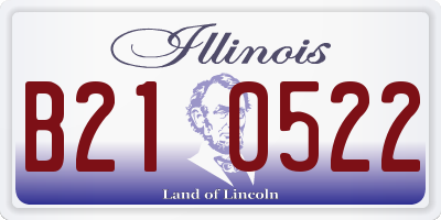 IL license plate B210522