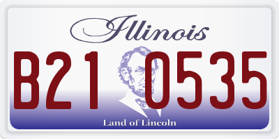IL license plate B210535