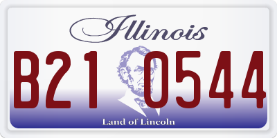 IL license plate B210544