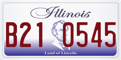 IL license plate B210545