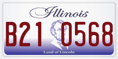 IL license plate B210568