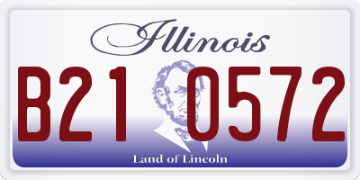 IL license plate B210572