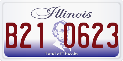 IL license plate B210623